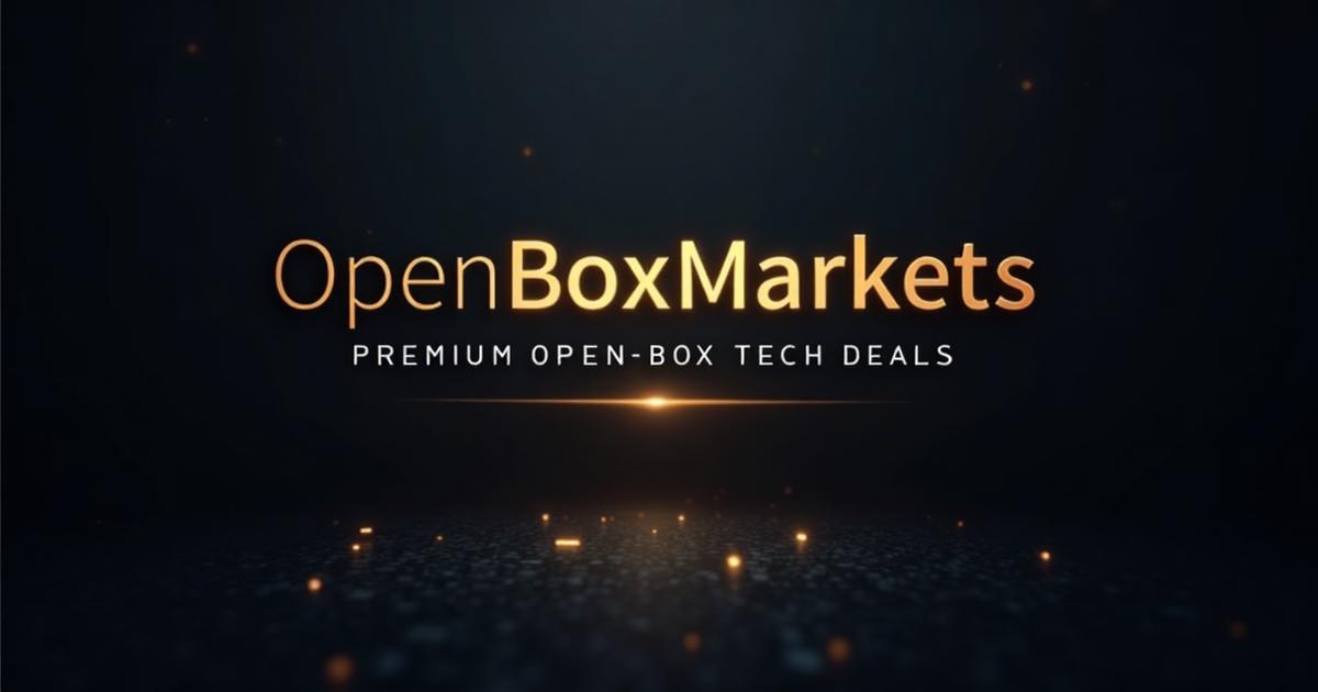 Certified Refurbished Electronics & Open Box Tech Deals | OpenBoxMarkets